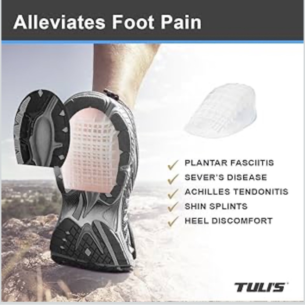 NEW never used | Gel Heel Cup Cushion Plantar Heel Pain Relief | Fits sz 5-12 - Picture 4 of 16